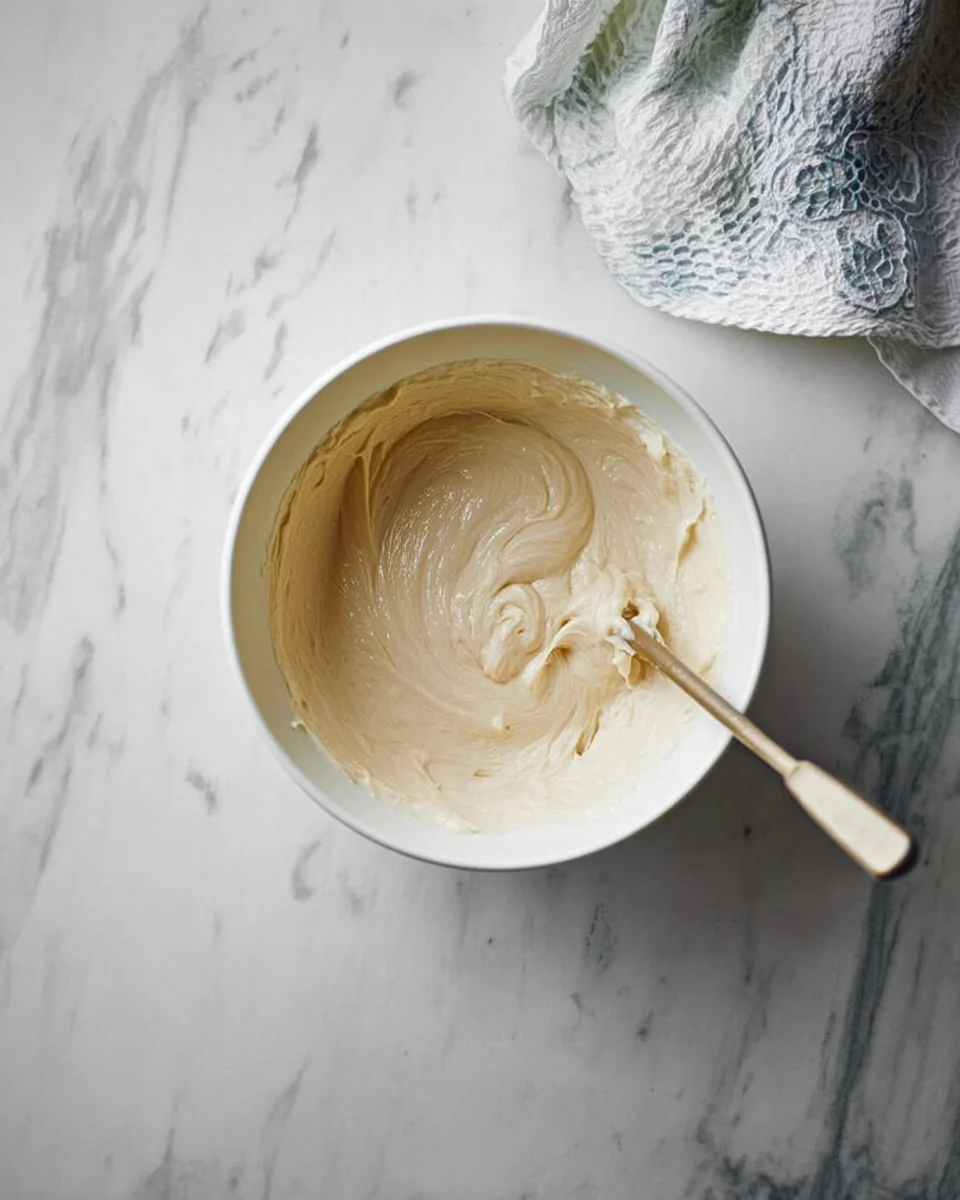 Frosting fully stirred.