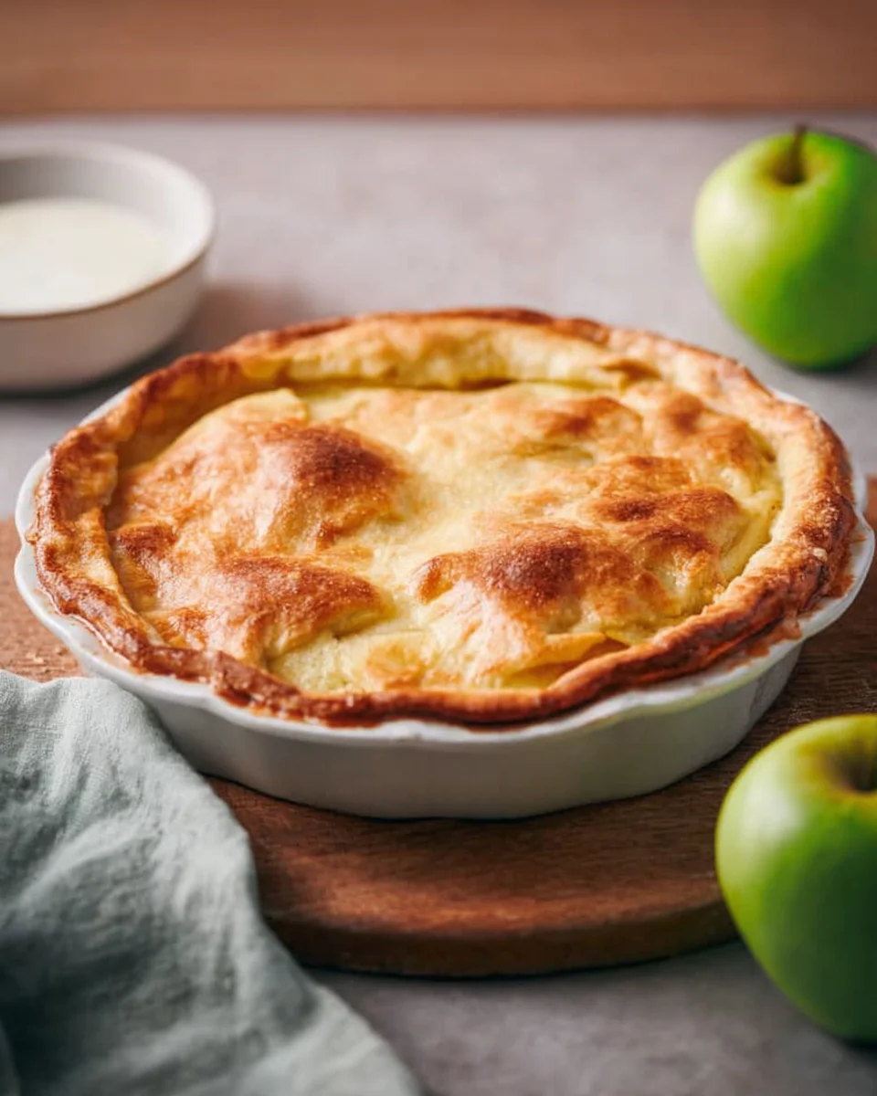 Delicious homemade apple pie freshly baked.