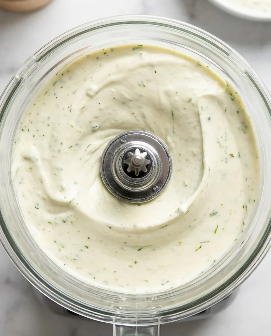 Close-up of a smooth, creamy lime chiffon pie in a glass mixing bowl.
