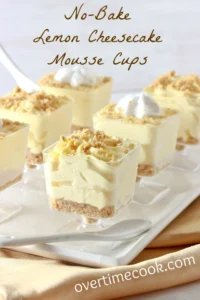 lemon cheesecake mousse on OvertimeCook