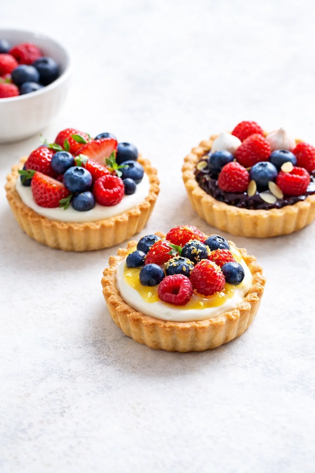 Variation ideas for Mini Berry Tarts - Lovely Little Kitchen shown in a styled layout