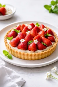 Final plated My Strawberry Tart Is The Perfect Way To Spring Into Summer served as a hero shot