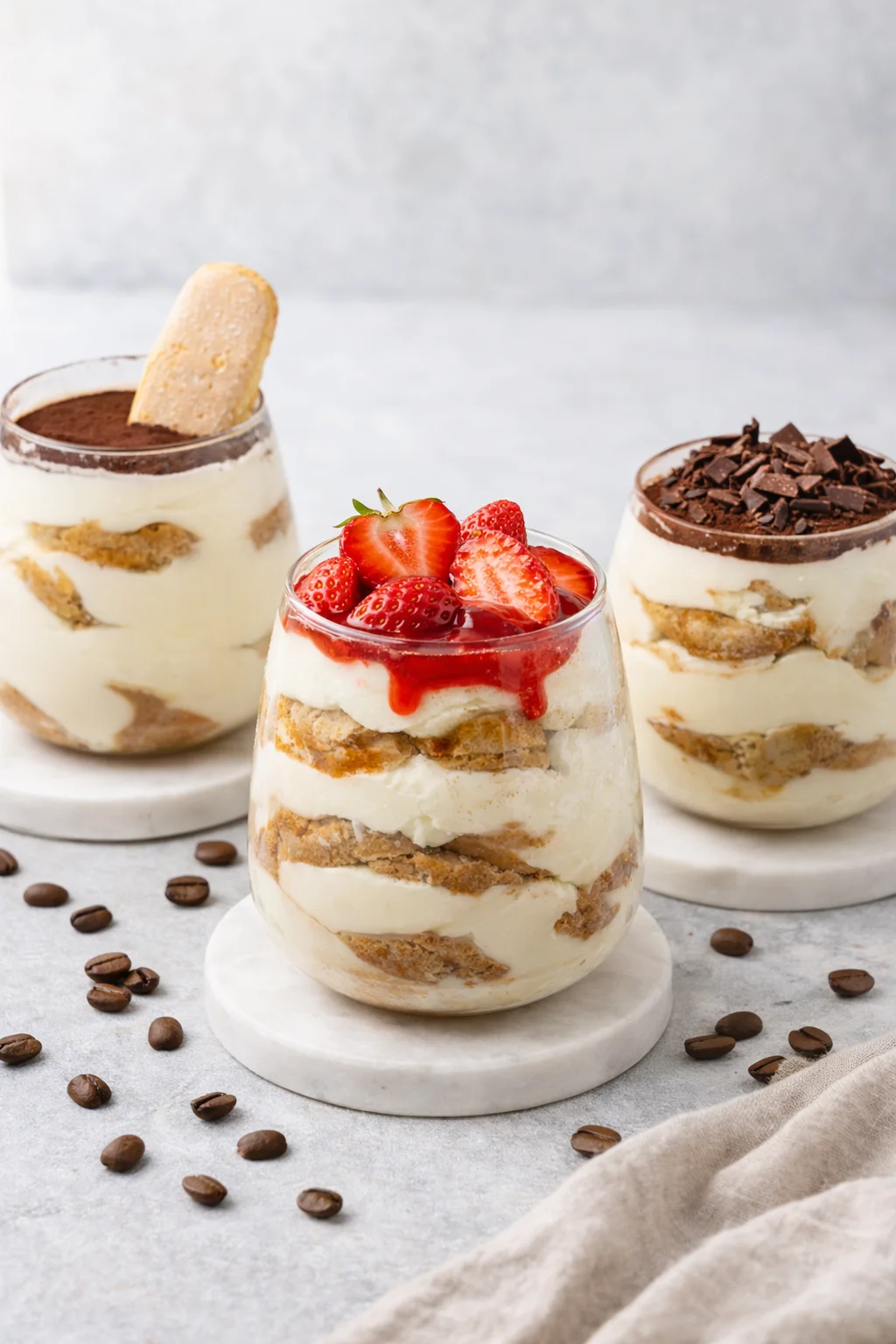 Variation ideas for Mini Tiramisu Cups (VIDEO) shown in a styled layout