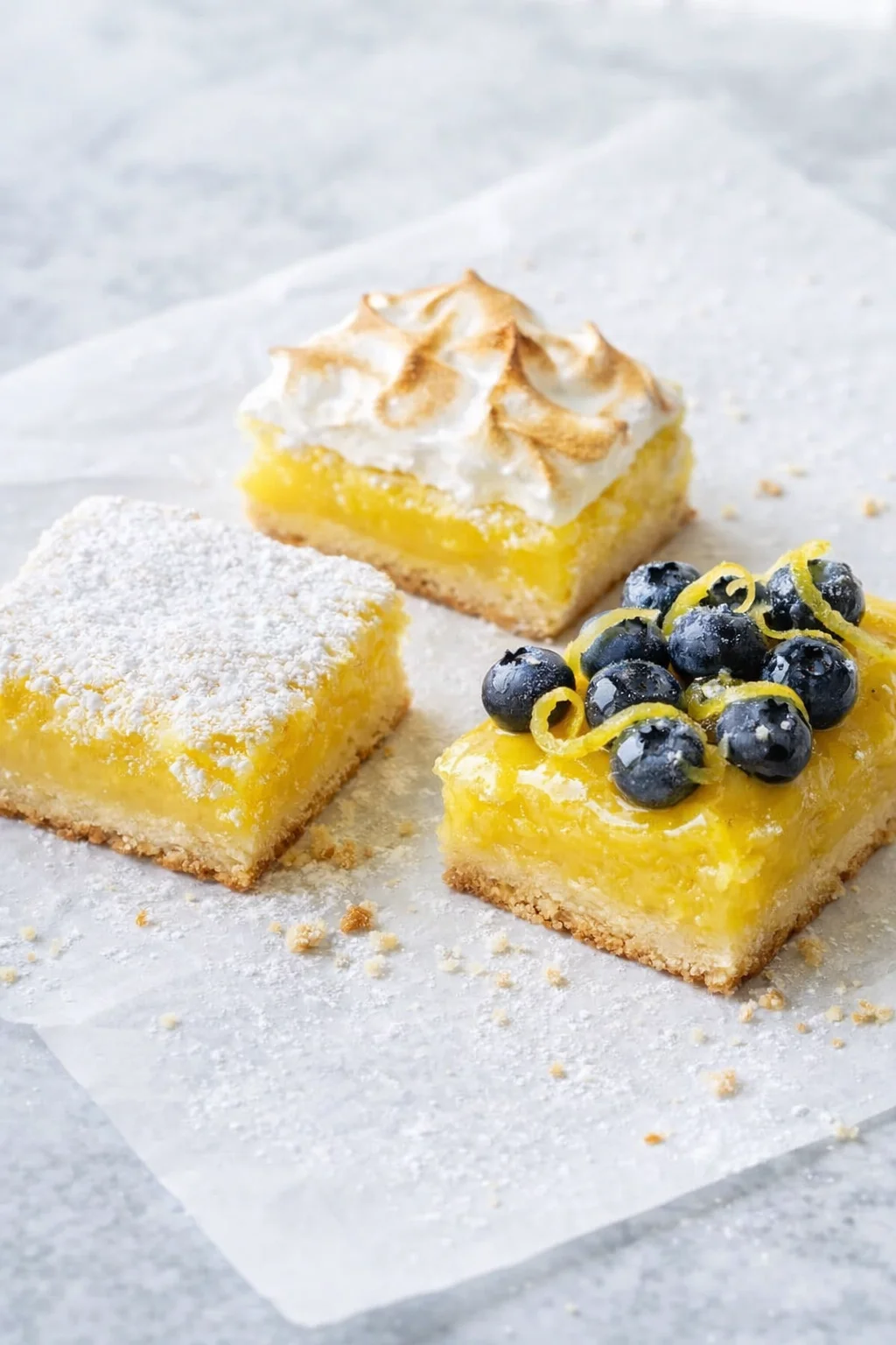 Variation ideas for Best Ever Lemon Bars with Buttery Shortbread Crust shown in a styled layout