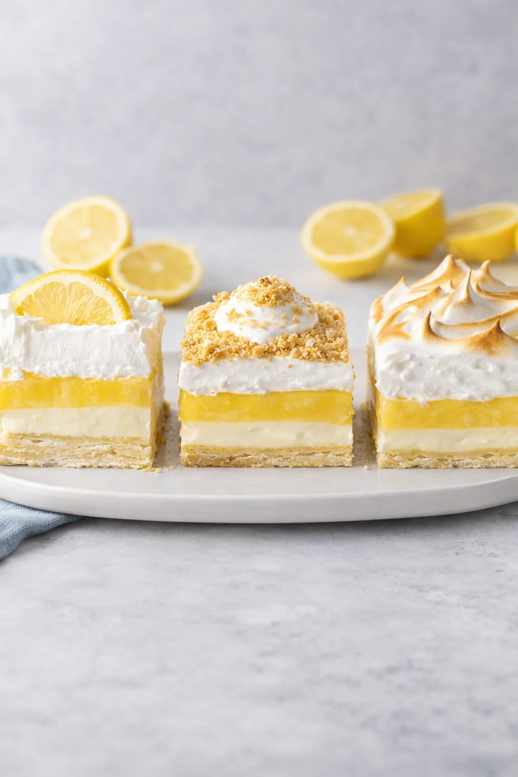 Variation ideas for Lemon Lush Dessert Recipe shown in a styled layout