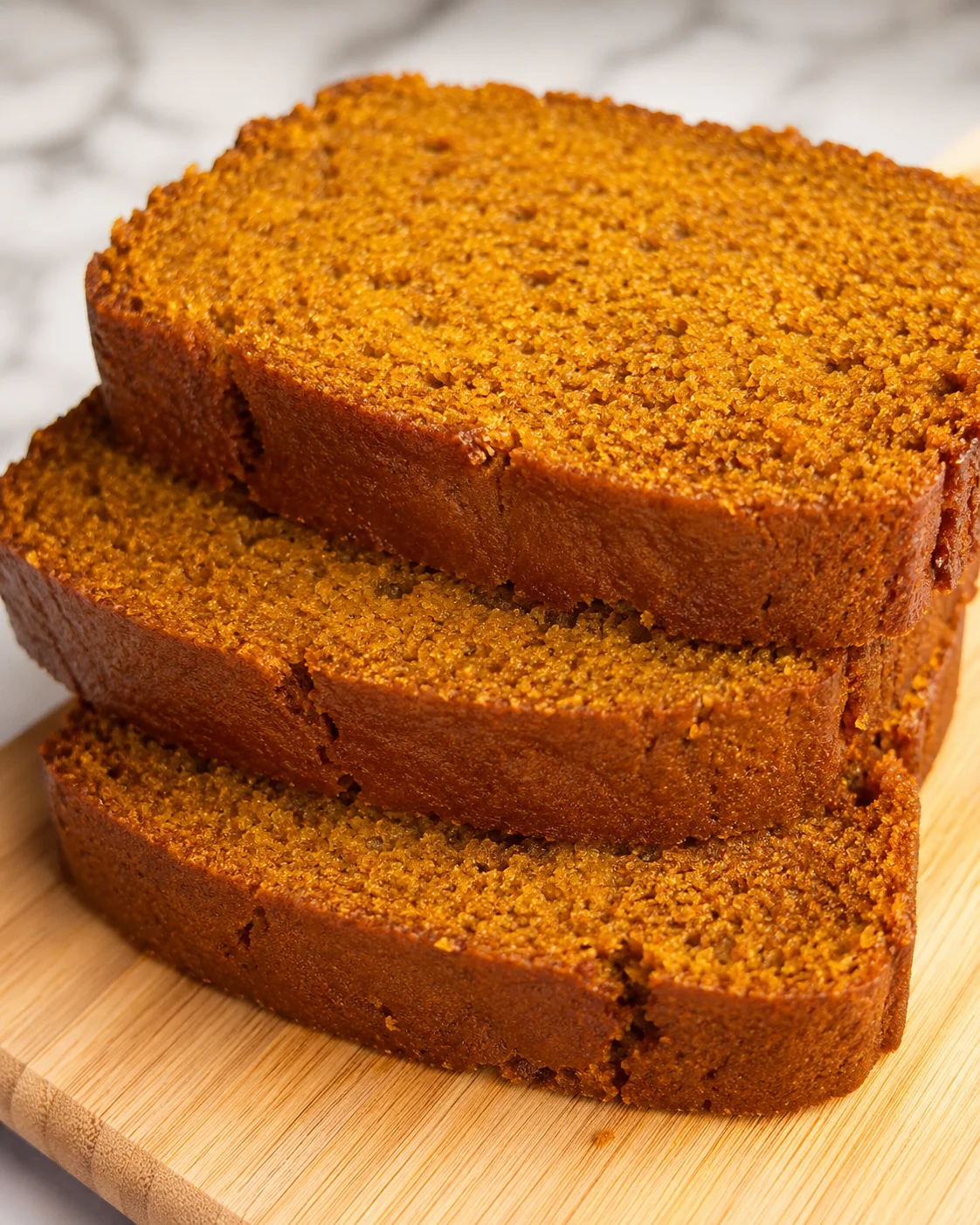 Delicious, moist pumpkin bread with warm spices and fall flavors.